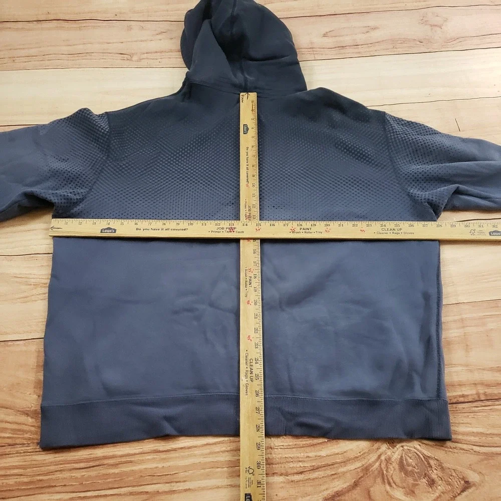 Nike Sweater Mens 2XL XXL Blue‎ Zip Up Swoosh Hoodie Sweatshirt Just Do It Adult